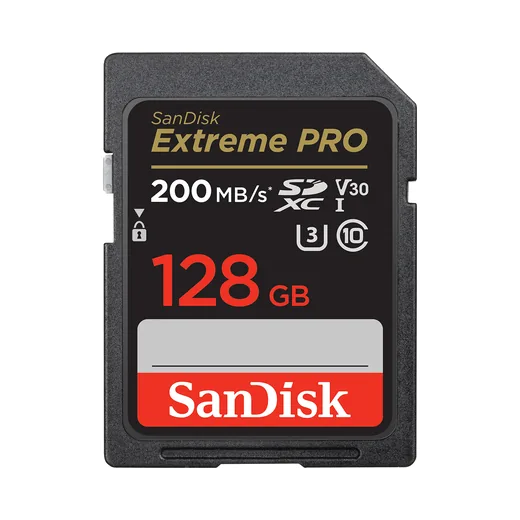 SanDisk Extreme PRO UHS-I V30 128GB SD card